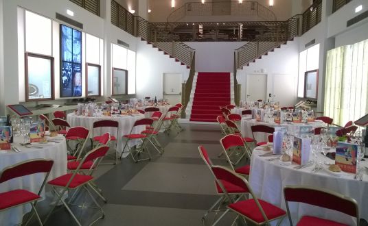 Intérieur de l'Escal Atlantic salle de restauration lors d'une soirée professionnelle