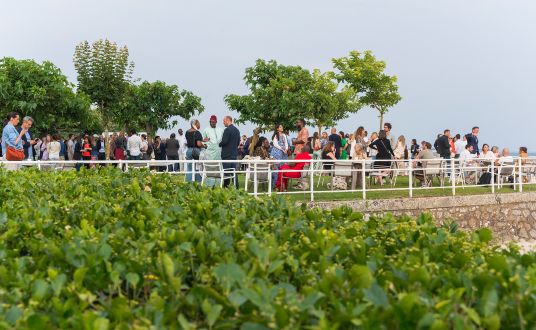 Photo du Belvederes de l'hôtel l'Hermitage Barriere lors du cocktail organisé pour une convention