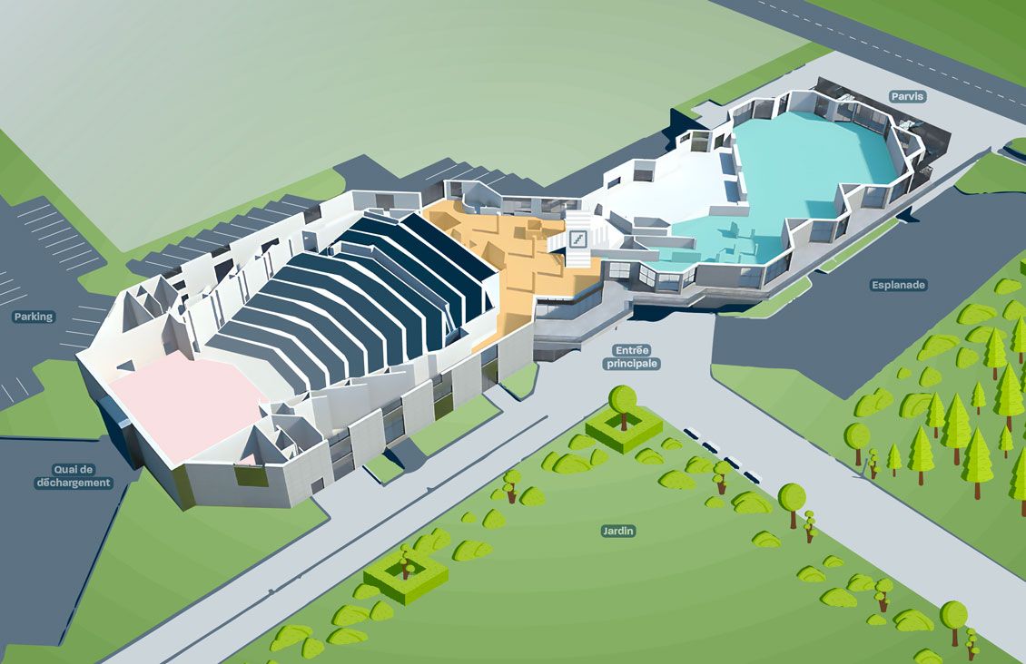 plan 2D du Palais des Congrès de la Baule etage 01