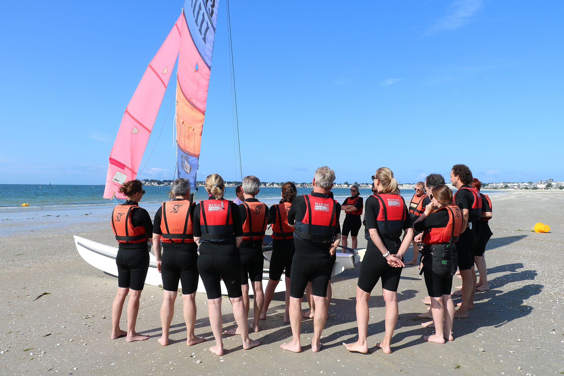 activité inventive nautique organisée par La Baule événements sur la plage de la Baule